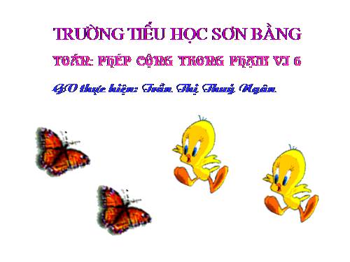 Phép cộng trong phạm vi 6