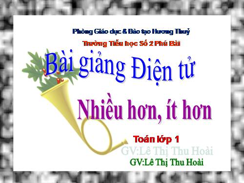 Nhiều hơn, ít hơn