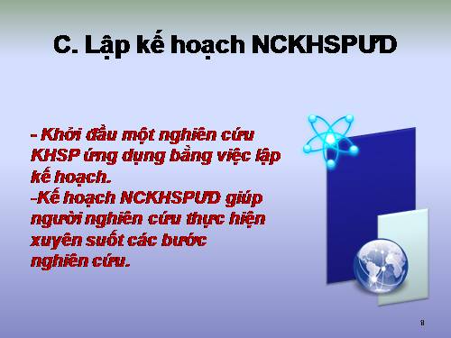 LẬP KẾ HOẠCH NCKHSPUD