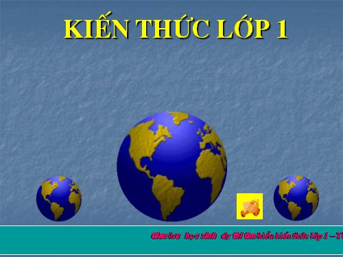 TÌM HIỂU KIẾN THỨC LỚP 1