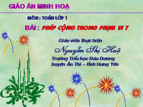 Phép cộng trong phạm vi 7