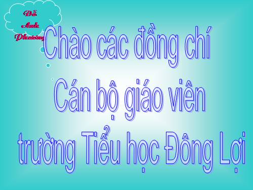 Giải toán có lời văn (tiếp theo)