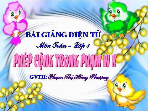 Phép cộng trong phạm vi 8