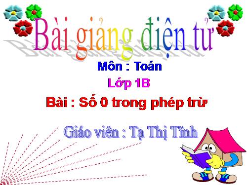 Số 0 trong phép trừ