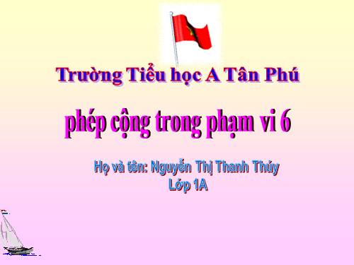 Phép cộng trong phạm vi 6