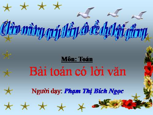 Bài toán có lời văn