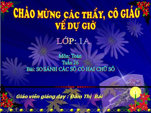 So sánh các số có hai chữ số