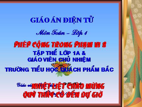 Phép cộng trong phạm vi 8