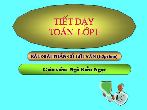 Giải toán có lời văn (tiếp theo)