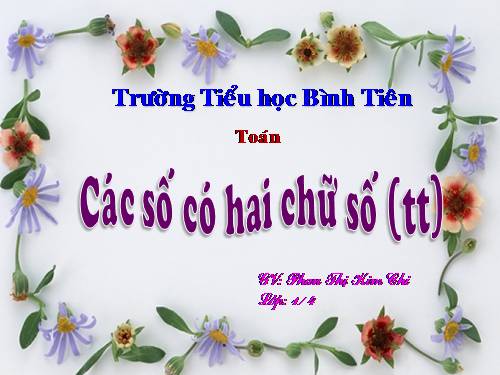 Các số có hai chữ số