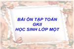 BÀI TẬP TOÁN GKII  LOP 1- VIOLET