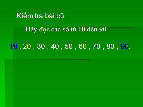 Cộng các số tròn chục