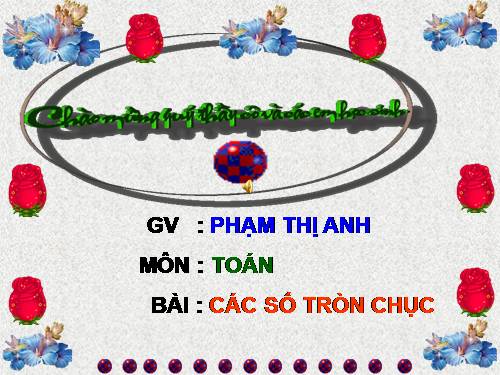 Các số tròn chục