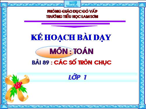 Các số tròn chục