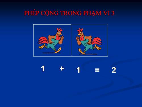 Phép cộng trong phạm vi 3