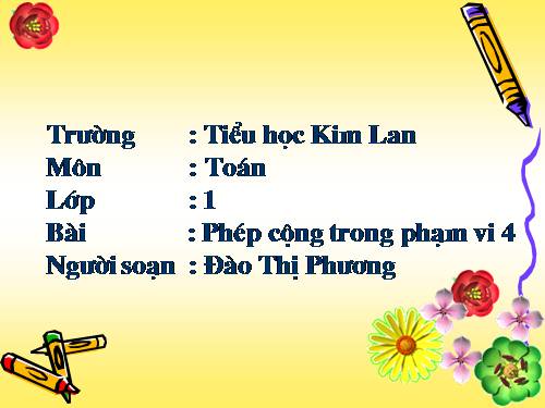 Phép cộng trong phạm vi 4