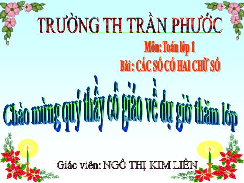 Các số có hai chữ số