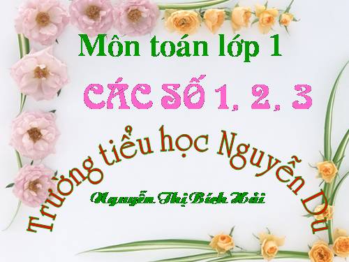 Các số 1, 2, 3