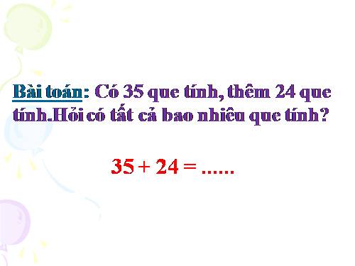 Phép cộng trong phạm vi 100 (cộng không nhớ)