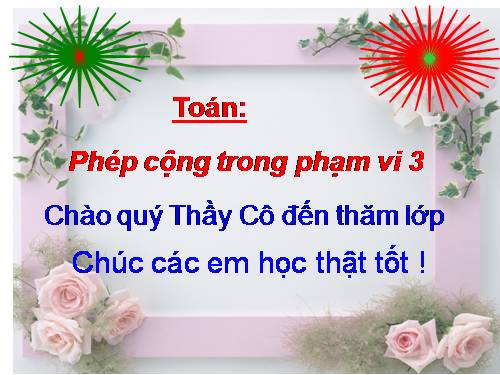 Phép cộng trong phạm vi 3