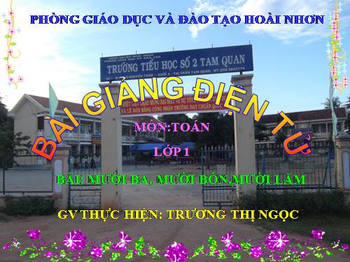 Mười ba, mười bốn, mười lăm