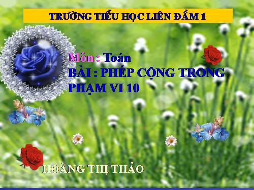 Phép cộng trong phạm vi 10