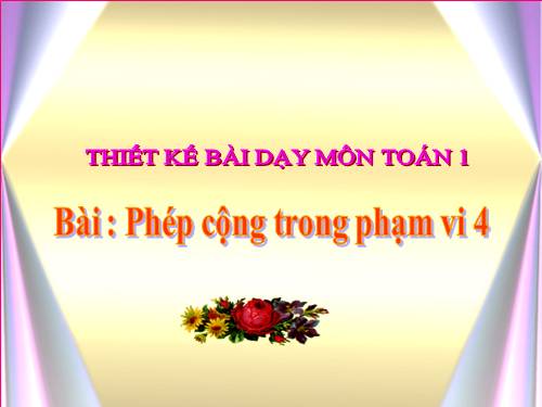 Phép cộng trong phạm vi 4