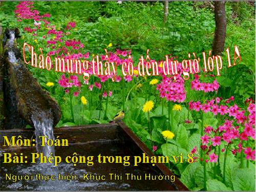 Phép cộng trong phạm vi 8