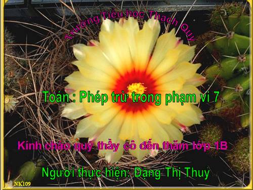 Phép trừ trong phạm vi 7