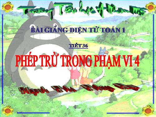 Phép trừ trong phạm vi 4