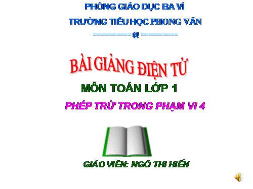 Phép trừ trong phạm vi 4