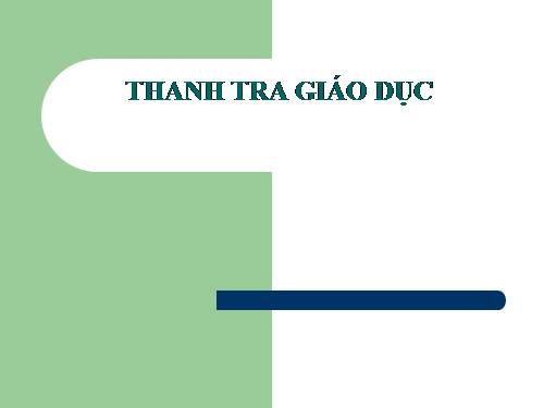 Tài liệu thanh tra 2