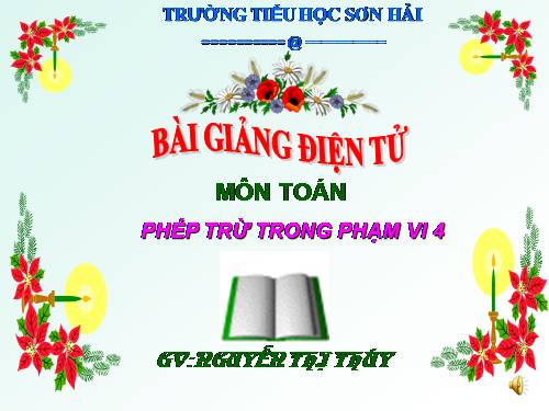 Phép trừ trong phạm vi 4