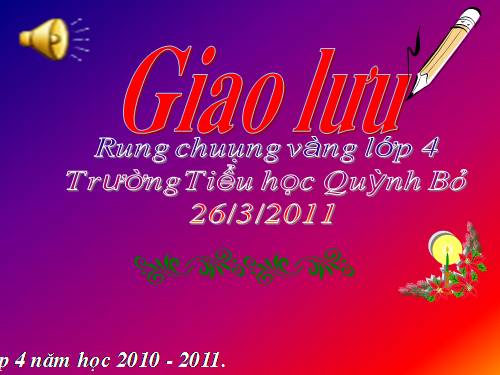 Rung chông vàng lớp4