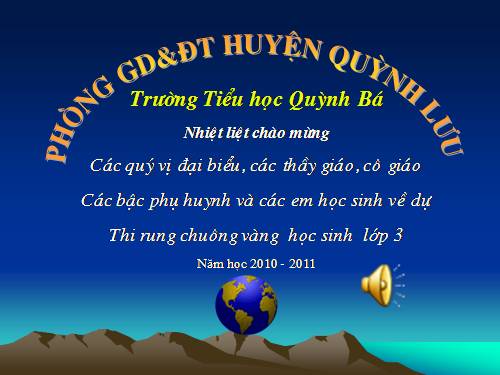 Rung chông vàng lớp3