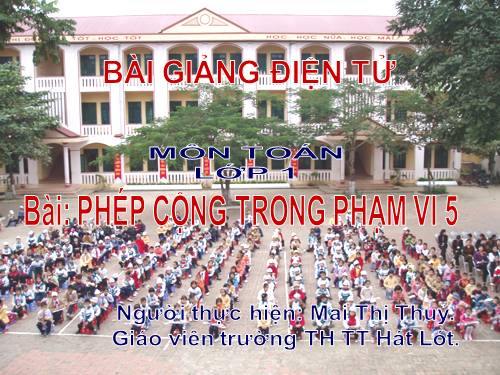 Phép cộng trong phạm vi 5