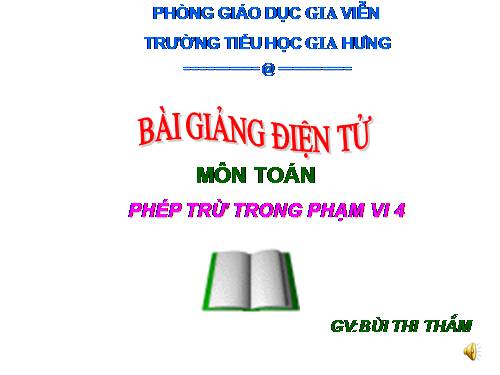 Phép trừ trong phạm vi 4