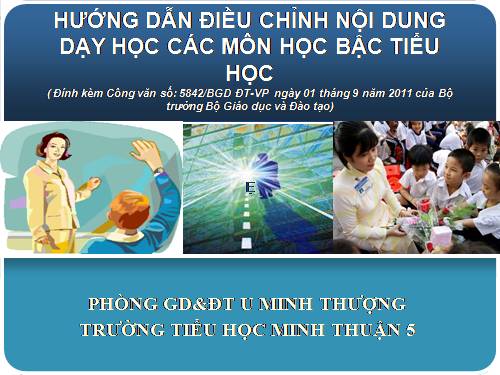 Tập huấn điều chỉnh các môn học ở Tiểu học