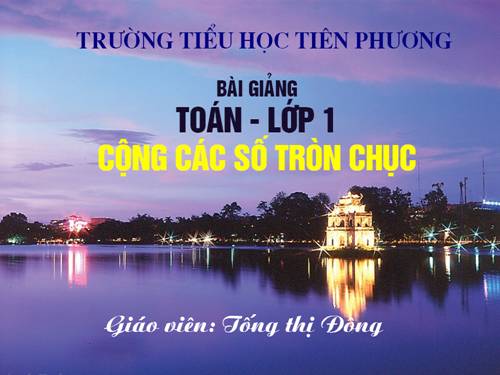 Cộng các số tròn chục