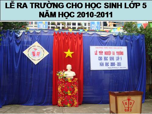 Lễ ra trường cho học sinh lớp 5