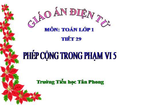 Phép cộng trong phạm vi 5