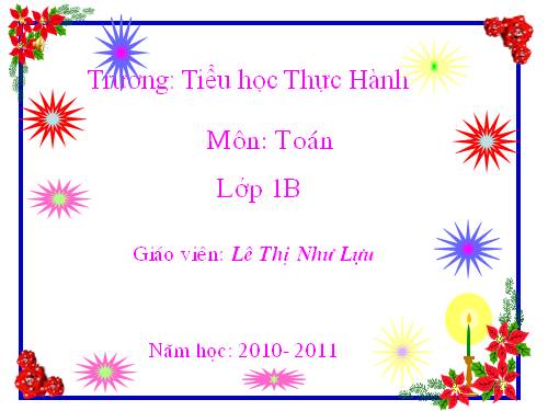 Phép trừ trong phạm vi 100 (trừ không nhớ)