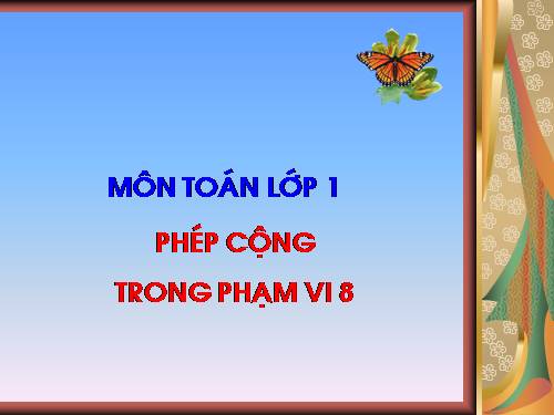 Phép cộng trong phạm vi 8