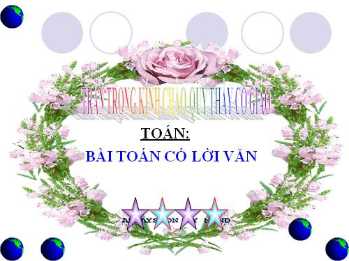 Bài toán có lời văn