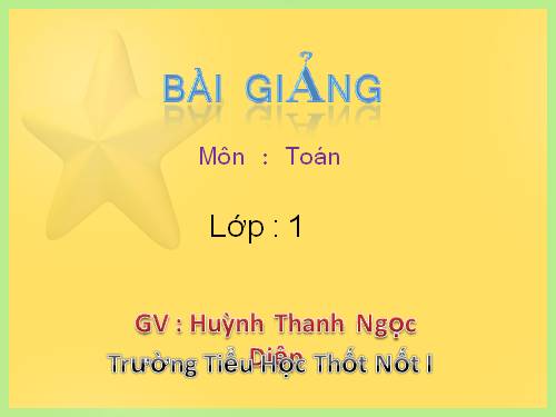 Ôn tập: Các số đến 10