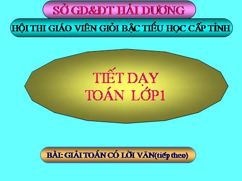 Giải toán có lời văn (tiếp theo)