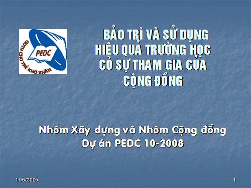 Bảo trì trường học.