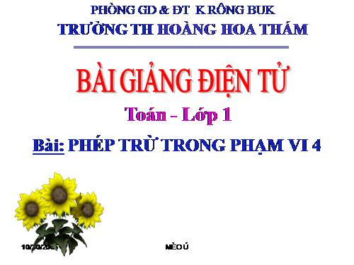 Phép trừ trong phạm vi 4