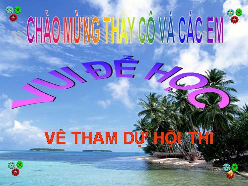 Thi vui để học