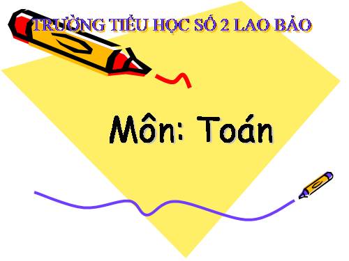 Bài toán có lời văn